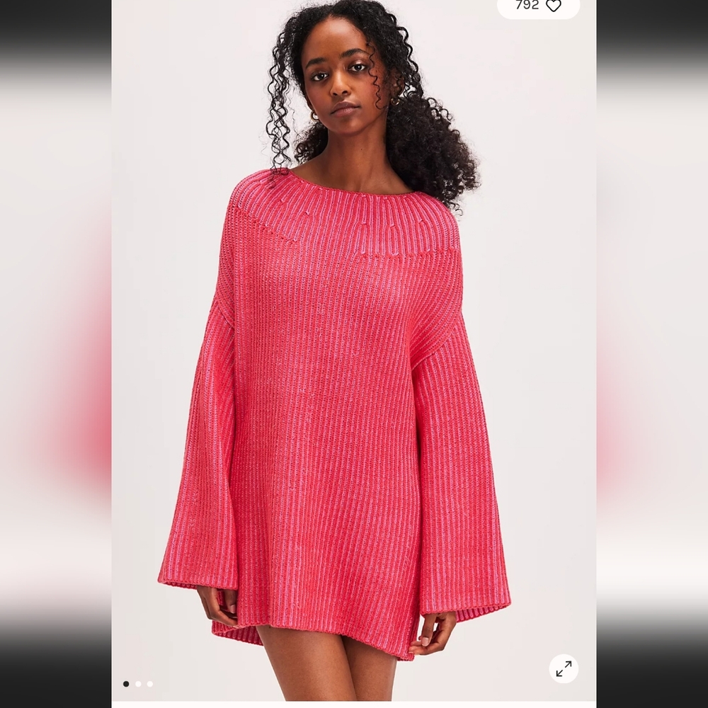 Free People Pink Sweater